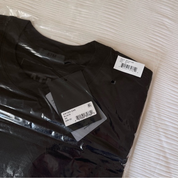 Brand New- ATM Anthony Thomas Melillo Classic Long Sleeve Boy Tee in Black 🖤 - Picture 9 of 10